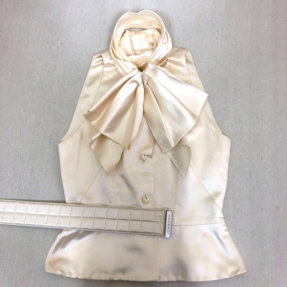 CHANEL Vintage 100% Silk Top/Blouse - Picture 2 of 11